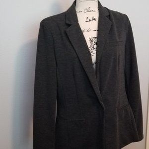 Dark Gray Knit Blazer